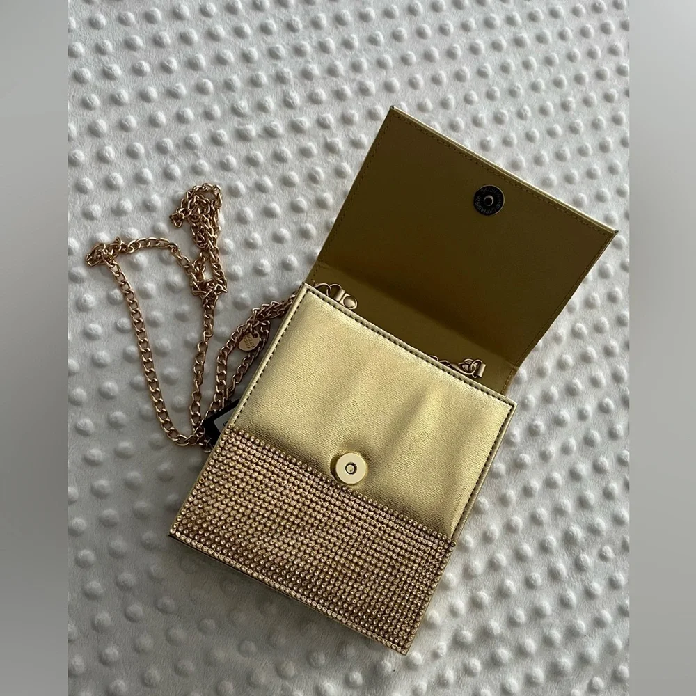 BADGLEY MISCHKA Gold Bejeweled Evening Bag 💛💎✨ - Picture 6 of 12